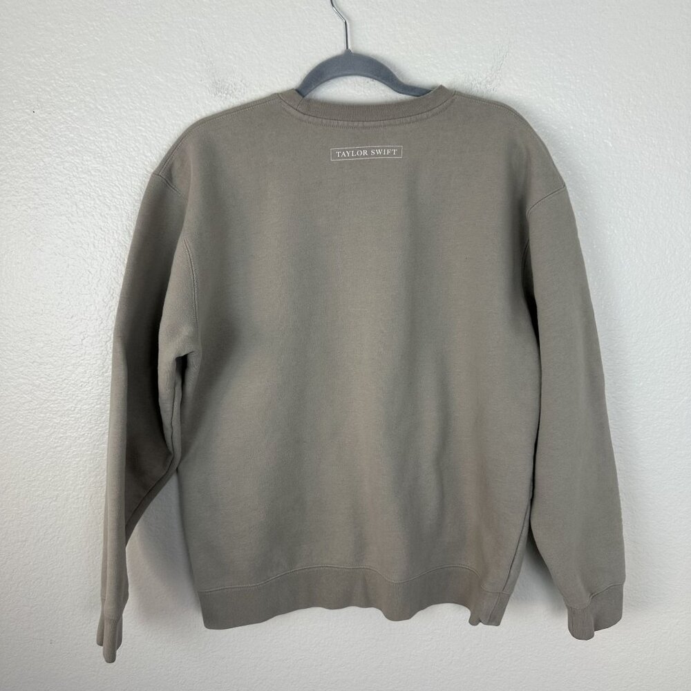 Taylor Swift Crew The Tortured Poets Department Crew Neck L Oversized Neutral - Picture 5 of 6